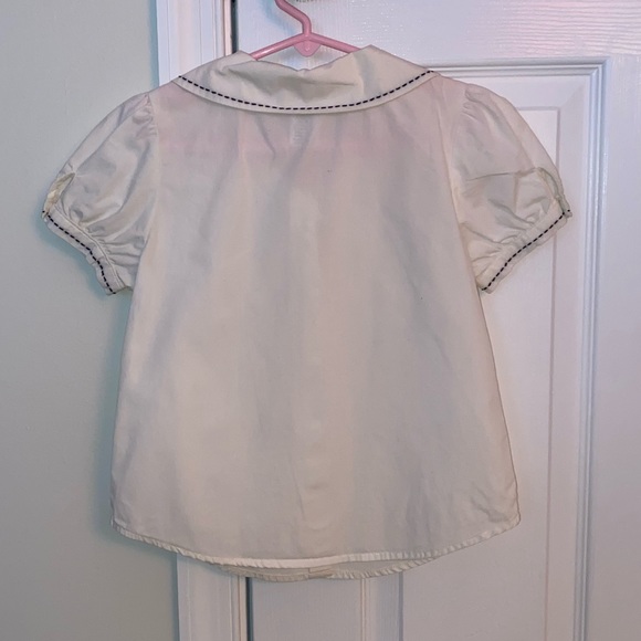 Girls Gymboree White Button Down Top size 7 - Picture 4 of 8